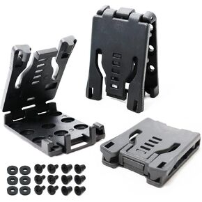 Belt Clip Loop for Holsters,Knife Sheaths,Mag Pouches,Holstopia Technical Attachment Lock Belt with Mounting Hardware,Spring/Buckle Style,3 Pack in Saudi Arabia