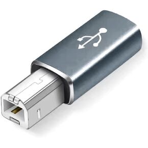 USB C Female to Square Male USB Extension, Straight Silver in Saudi Arabia