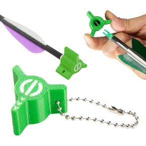 TOPARCHERY Archery Arrow Nock Adjuster Arrow Feather Corrector Arrow Nock Alignment Key Fletching Angle Adjuster Universal for Recurve Bows & Compound Bows Arrow in Kuwait