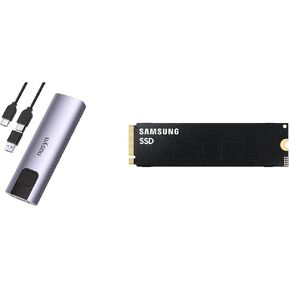 Samsung SSD and Nusyn SSD Enclosure Combo - Samsung 9100 PRO 8TB SSD Bundle with Nusyn NSE20 10Gbps M.2 NVMe/SATA SSD Enclosure in Kuwait