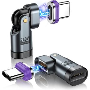 AUFU PD 240W 16PIN USB C Magnetic Adapter, Black, 2Pack in Saudi Arabia