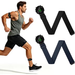 20mm Elastic Ankle/Arm Watch Bands for Garmin Forerunner 55/158/165/245/645/570(42mm)/Garmin Vivoactive 6/5/3/3 Music/Garmin Venu/Venu 2 Plus/Venu Sq 2 Music/Amazfit Active 2/Active/T-Rex 3 Pro 44mm in Saudi Arabia