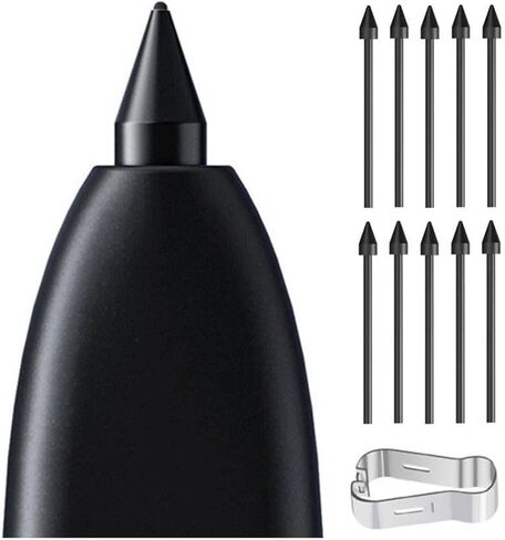 10 PCS Soft Tips/Nibs Replacement for Samsung Galaxy Tab S6/ S7/ S8/ S9/ S10 Ultra, Note10/20, Soft Tips for Galaxy S22/ S23/ S24/ S25 Ultra S Pen (Black*10) in Kuwait