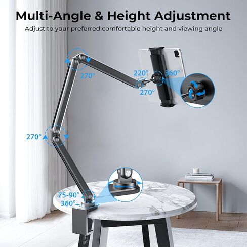 KU XIU Foldable Aluminum Alloy Desk Tablet Stand for 7-15.6" iPad & More in Saudi Arabia