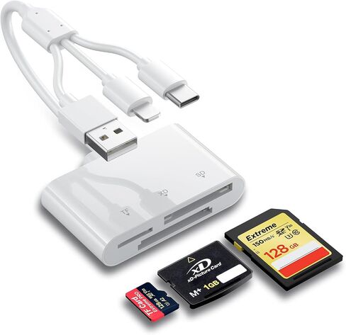 xD Card Reader, 3 in 1 SD/TF/XD Card Adapter in Saudi Arabia