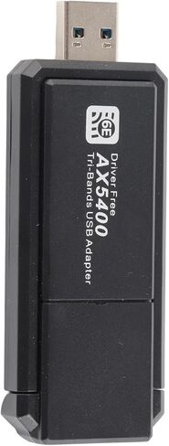 USB Adapter for PC, 4G 5G 6G Tri Band 6E High Speed Network Card Adapter, Portable Compact Network Card Suitable for 10 11 System in Kuwait