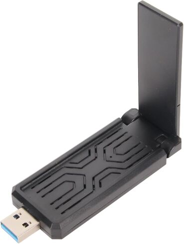 USB Adapter for PC, 4G 5G 6G Tri Band 6E High Speed Network Card Adapter, Portable Compact Network Card Suitable for 10 11 System in Kuwait