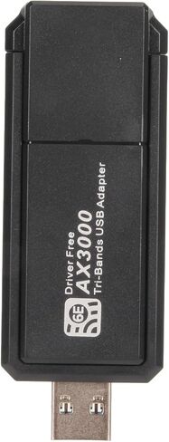 USB Adapter for PC, 4G 5G 6G Tri Band 6E High Speed Network Card Adapter, Portable Compact Network Card Suitable for 10 11 System in Kuwait
