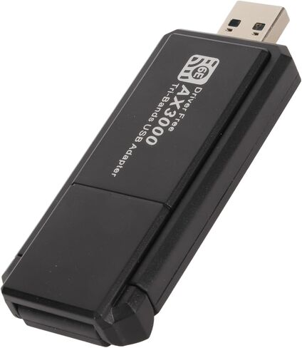 USB Adapter for PC, 4G 5G 6G Tri Band 6E High Speed Network Card Adapter, Portable Compact Network Card Suitable for 10 11 System in Kuwait