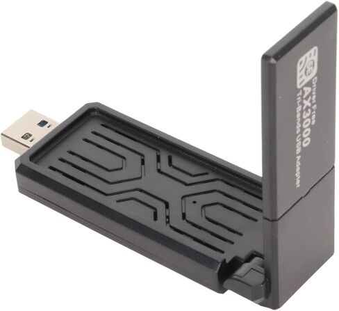 USB Adapter for PC, 4G 5G 6G Tri Band 6E High Speed Network Card Adapter, Portable Compact Network Card Suitable for 10 11 System in Kuwait