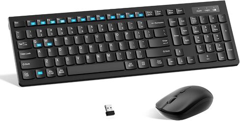 Quiet Wireless Keyboard and Mouse Combo for Office and Home(Graphite&Black) in Saudi Arabia