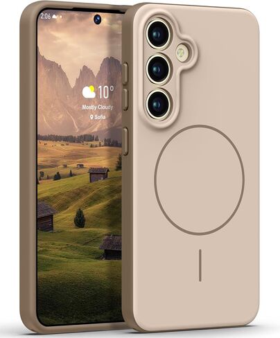 Rayboen for Magnetic Galaxy S24+ Plus Case, Brown + Coffee in Kuwait