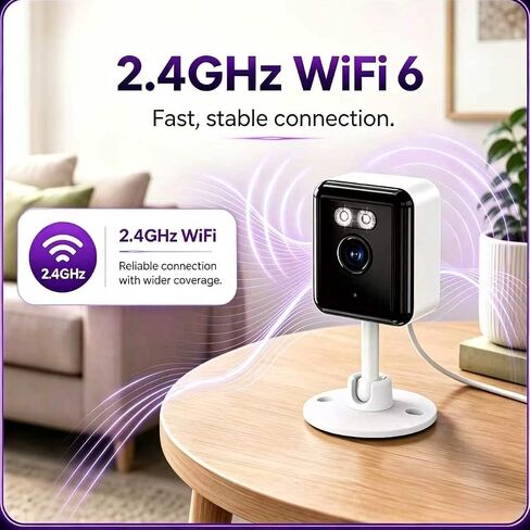 4-Pack Indoor WiFi Security Camera,1440P Quad HD Full-Color Night Vision,AI Human Detection with Alarm,Two-Way Audio,Built-in AP Hotspot for Easy Setup,Compatible withAlexa,Smart App Control in Kuwait