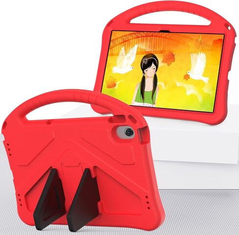 Kids Case for Lenovo Tab M10 Plus (3rd Gen) TB-125FU/T28F 10.6"(2022) Tablet, Lightweight EVA, Dropproof Impact Resistance Protective Stand Cover with Shoulder Strap(Purper) in Saudi Arabia
