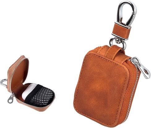 Earbud Case Headphone Storage Case Compatible with Airpods 1/2/3/Pro Wireless Earphones Carrying Pouch Small PU Leather Bag Shockproof Earpods Cover Universal Bag Travel Protection Pouche in Saudi Arabia