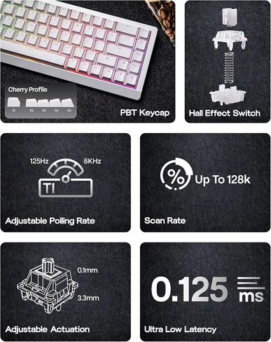 EPOMAKER HE68 Lite Hall Effect Gaming Keyboard+Click Lite Wireless Gaming Mouse in Saudi Arabia