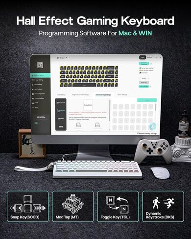 EPOMAKER HE68 Lite Hall Effect Gaming Keyboard+Click Lite Wireless Gaming Mouse in Saudi Arabia