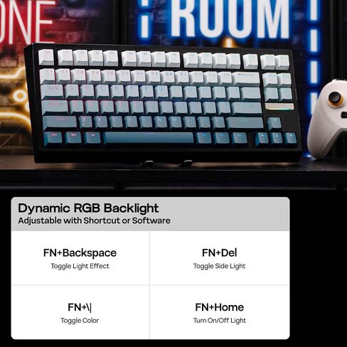 EPOMAKER G84 HE Wireless Hall Effect Keyboard+NEX Pro Wireless Gaming Mouse with RGB Charging Dock in Saudi Arabia