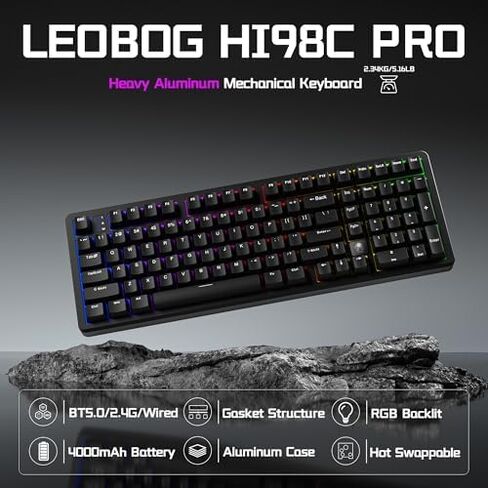 LEOBOG Wireless Keyboard and Mouse Combo, LEOBOG HI98C Pro Wireless Keyboard SC620 Wireless Mouse in Saudi Arabia