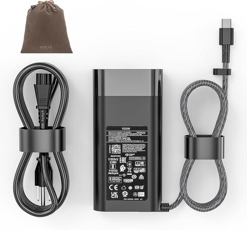 شاحن كمبيوتر محمول USB C بقدرة 100 واط متوافق مع HP Pavilion Plus 14 14-ew1010nr in Kuwait