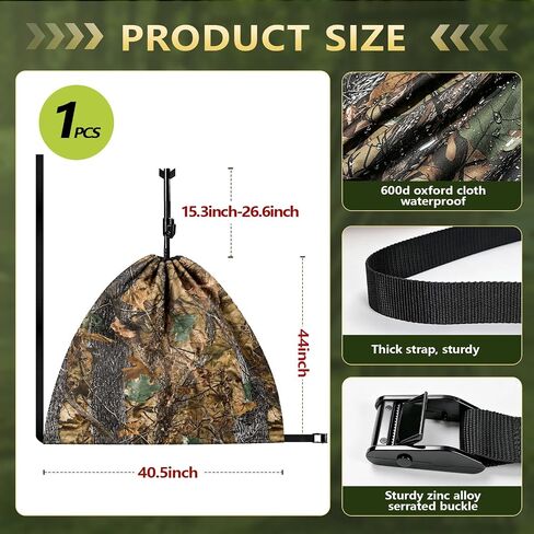Portable Hunting Seat, Adustable Hammock Hunting Chair for Ground Hunts in Saudi Arabia