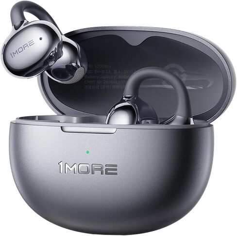 1MORE S20 Ultra Open Ear Clip-On Earbuds, Hi-Res LDAC Audio, SDT 2.0 Focused Sound, BalanceAIR+ 3.0, 4-Mic AI Clear Calls, 40H Playtime,Bluetooth 6.0; Sports/Running Gym Workouts/Travel/Walk/Glasses in Saudi Arabia