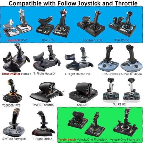 WELLMETE Adjustable Desk Mount for Flight Sim HOTAS Joystick & Throttle in Saudi Arabia