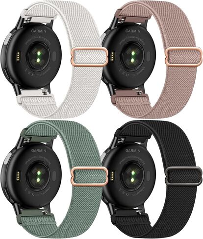 4 قطع من أحزمة الساعة القابلة للتمدد مقاس 20 مم متوافقة مع Garmin Vivoactive 5 6 in Kuwait