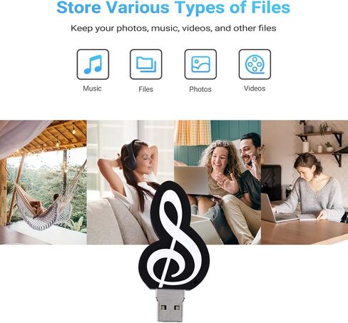 USB Flash Drive Cartoon Music Note Pattern USB 2.0 16GB in Saudi Arabia