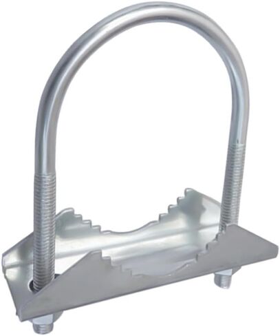 Antenna Mast Mounting Bracket Clamp Kit with U Bolt for Dual Antennas and Pole Connection 1 to 1 8 Inches (B) in Saudi Arabia