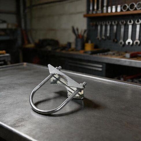 Antenna Mast Mounting Bracket Clamp Kit with U Bolt for Dual Antennas and Pole Connection 1 to 1 8 Inches (B) in Saudi Arabia