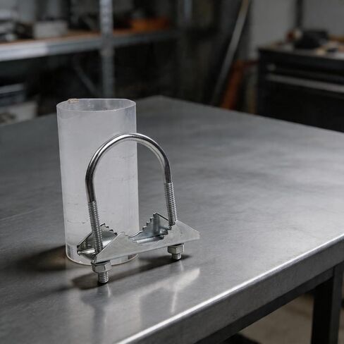 Antenna Mast Mounting Bracket Clamp Kit with U Bolt for Dual Antennas and Pole Connection 1 to 1 8 Inches (B) in Saudi Arabia