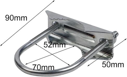 Antenna Mast Mounting Bracket Clamp Kit with U Bolt for Dual Antennas and Pole Connection 1 to 1 8 Inches (B) in Saudi Arabia