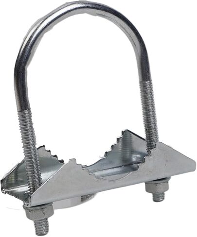 Antenna Mast Mounting Bracket Clamp Kit with U Bolt for Dual Antennas and Pole Connection 1 to 1 8 Inches (B) in Saudi Arabia
