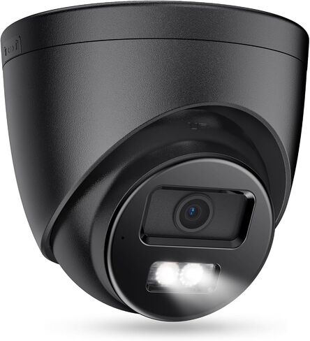Real HD 4K 8MP Turret PoE IP Camera Outdoor Compatible with Ⲏіkconnect/ iVMS4200/ Guarding Vision, 24/7 Color Night Vision, Metal Casing Waterproof IP67, Support 512Gb SD Card(NOT Included) in Kuwait