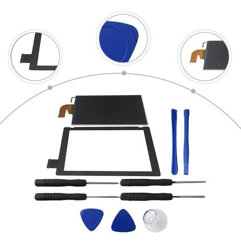 HOTIOGA 2026 New Replacement LCD Screen Display & Touch Digitizer, Touch Pannel Glass Repair Kit, Compatible with Nintendo Switch Console in Saudi Arabia