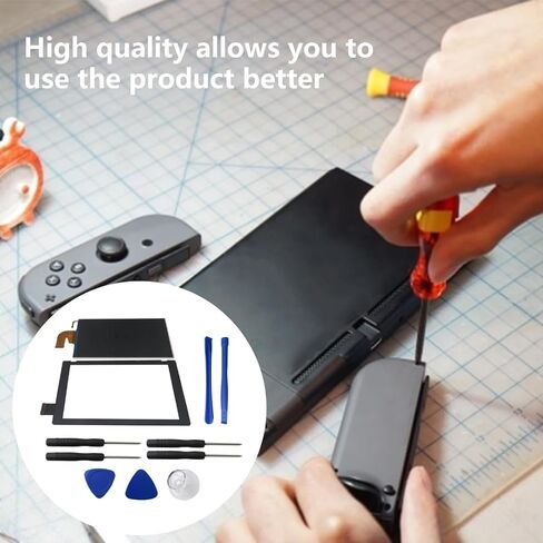 HOTIOGA 2026 New Replacement LCD Screen Display & Touch Digitizer, Touch Pannel Glass Repair Kit, Compatible with Nintendo Switch Console in Saudi Arabia