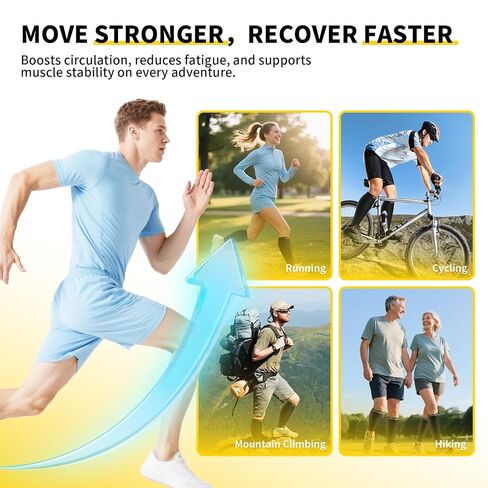 CAMBIVO Calf Compression Sleeve 1 Pair Footless Compression Socks Running in Saudi Arabia
