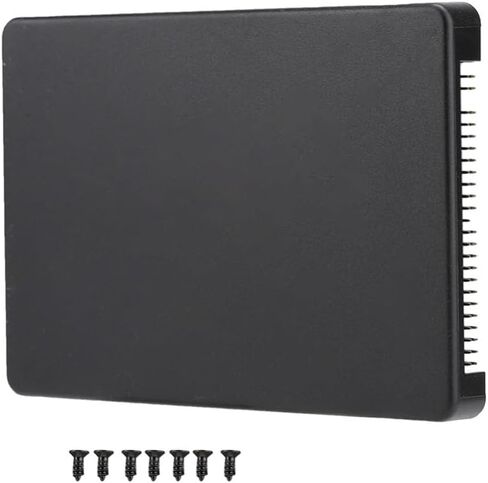 mSATA SSD to IDE 2.5 Inch Hard Drive Enclosure – Adapter Case for 44 Pin PATA Parallel Port, Compatible with 3x5cm & 3x7cm mSATA SSDs(Black) in Kuwait