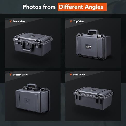 Lykus HC-3920 Waterproof Hard Case with Foam, Inner Size 14.76*7.91*6.02in in Saudi Arabia