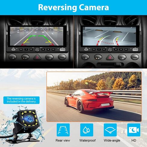 Single Din Car Radio with Wireless CarPlay & Android Auto 6.86 Inch in Kuwait