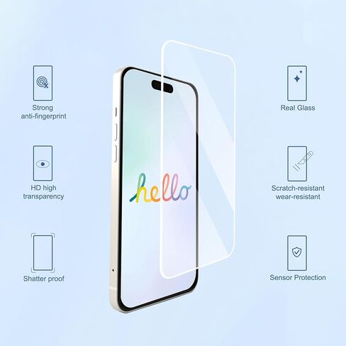 Ailun 3 Pack Screen Protector for iPhone 17 Pro Max [6.9 inch] with Installation Frame and 3 Pc Lens Protector for iPhone 17 Pro Max in Saudi Arabia