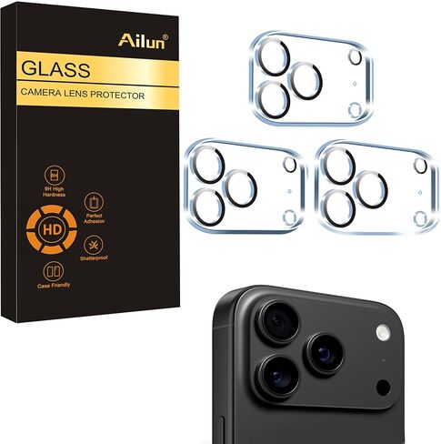 Ailun 3 Pack Screen Protector for iPhone 17 Pro Max [6.9 inch] with Installation Frame and 3 Pc Lens Protector for iPhone 17 Pro Max in Saudi Arabia