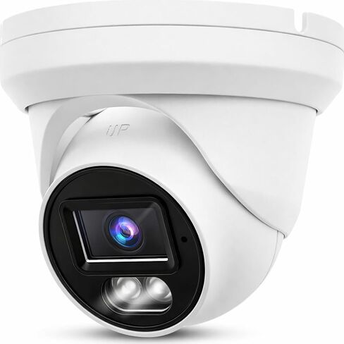 Real HD 4K 8MP PoE IP Turret Camera Outdoor 24/7 Full Color Night Version 2.8mm 105° Wide Angle, H.265, IP67, Bundle with CB110 DS-1280ZJ-DM18 LTB347 Conduit Base in Kuwait