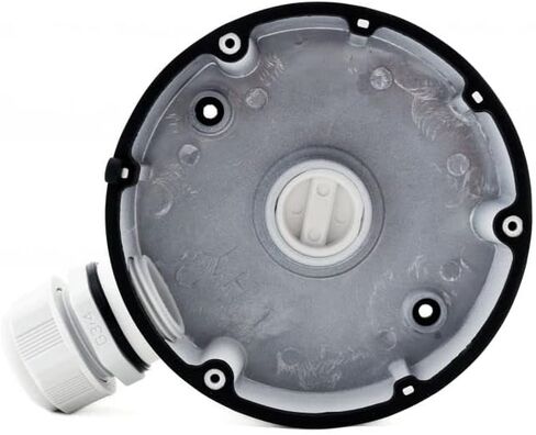 Real HD 4K 8MP PoE IP Turret Camera Outdoor 24/7 Full Color Night Version 2.8mm 105° Wide Angle, H.265, IP67, Bundle with CB110 DS-1280ZJ-DM18 LTB347 Conduit Base in Kuwait