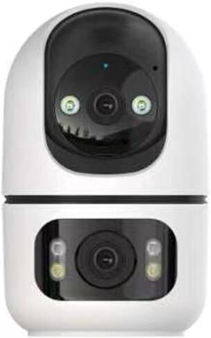 ONNO 3MP Dual Lens Security Camera Indoor, PTZ WiFi Baby Monitor Pet Camera with 2-Way Audio, Color+IR Night Vision, 355° Pan Tilt, Motion Detection, SD Card & Cloud Storage, Type-C Power in Saudi Arabia