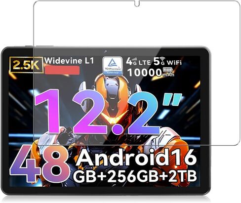 Screen Protector for TABWEE T60 12.2 Inch Tablet, 9H Hardness Tempered Glass, Anti-Fingerprint,Anti-Scratch, Easily Installation, HD Clear in Kuwait
