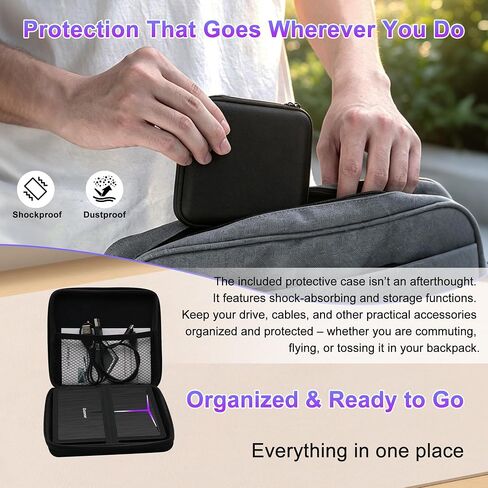 Guamar External DVD Drive for Laptop Mac Slim USB C CD Burner in Kuwait