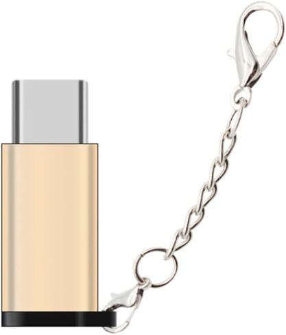 8pcs 8pcs/set Compact Micro USB to Type-c Adapter Converter Key Chain in Saudi Arabia