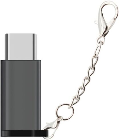 8pcs 8pcs/set Compact Micro USB to Type-c Adapter Converter Key Chain in Saudi Arabia